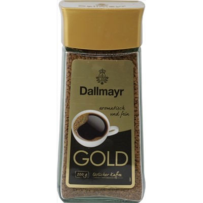 Dallmayr. Gold (растворимый) 200 гр. стекл.банка