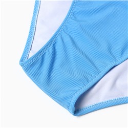 Купальник раздельный бельевой на завязках женский, голубой, размер 58