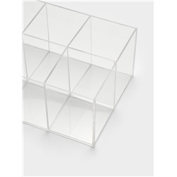 Подставка для ручек и карандашей 6 ячеек, 16×11×7 см, оргстекло 1.8 мм