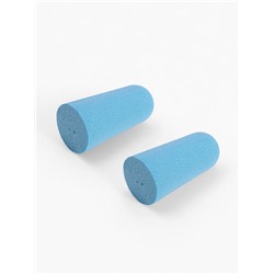 Беруши, 2.5×1 см, набор - 10 пар, в футляре, голубые