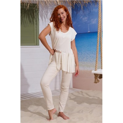 7494 футболка женская (Молочный)