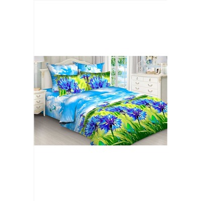 Комплект постельного белья С васильками бязь НАТАЛИ, 1226448