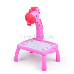 Доска для рисования "Жираф" с проектором, в коробке