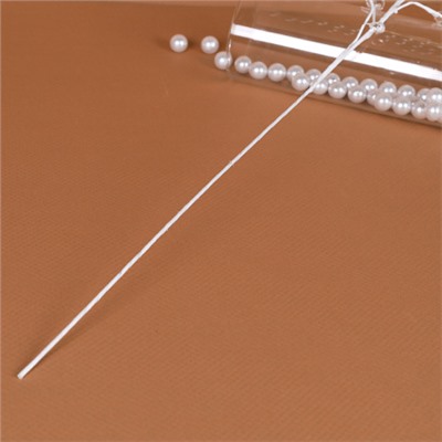 Ветка декоративная стеклярус 79 см / SA16068 /уп 80/320/белая ветка