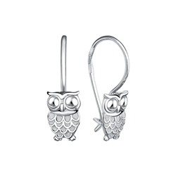 Серьги из серебра без вставки, Л-24087