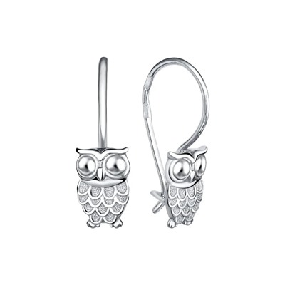 Серьги из серебра без вставки, Л-24087