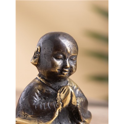 Сувенир «Монах», 6×6×9 см, бронза