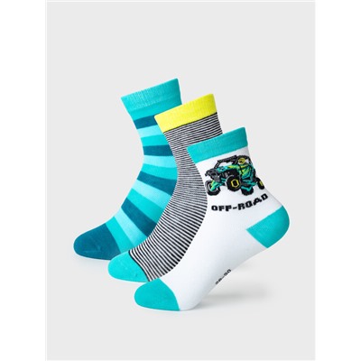 Носки трикотажные для мальчиков, 3 пары в комплекте