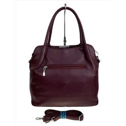 Женская сумка из искусственной кожи и натуральной замши, цвет бордовый