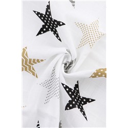 Пеленка из муслина 90х130 арт. ПЛ-М/пэчворг-кофе