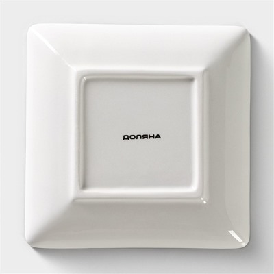 Блюдо сервировочное Доляна «Флора и Фауна», 15×15×3 см