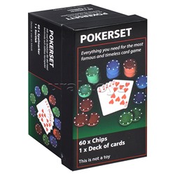 Набор для игры в покер (60 фишек)