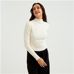 Водолазка женская MINAKU: Basic line, размер 46, цвет экрю