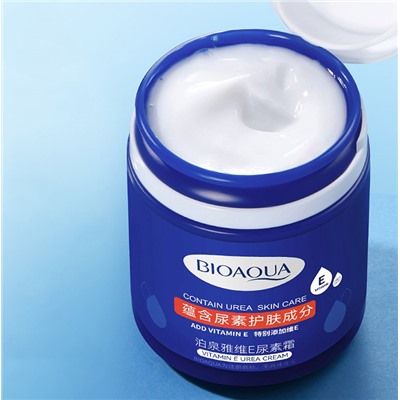 (НЕМНОГО ПОДТЕКШИЙ) Крем увлажняющий с мочевиной и витамином Е Bioaqua Vitamin E Urea Cream, 170 гр.