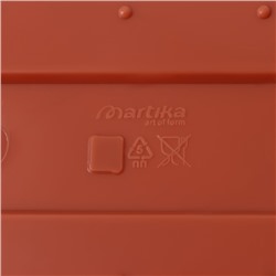 Ящик балконный для цветов «Фелиция», 7 л, 40×18×16 см, пластиковый, цвет терракотовый