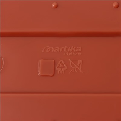 Ящик балконный для цветов «Фелиция», 7 л, 40×18×16 см, пластиковый, цвет терракотовый