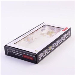 60266 Блюдо сервировочное овальное Розовый сад доломит LR (х24)