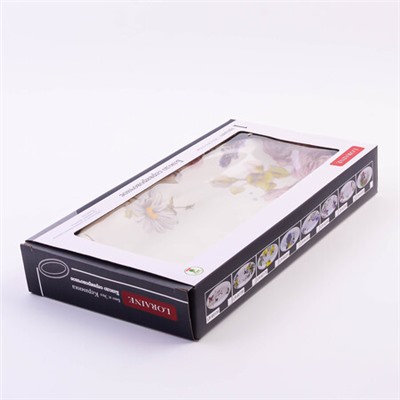 60266 Блюдо сервировочное овальное Розовый сад доломит LR (х24)