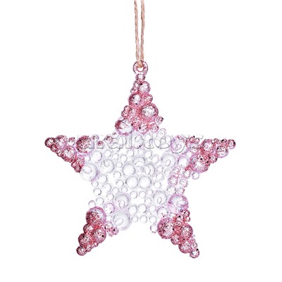 Новогоднее украшение "Звёздочка" (9,8см)