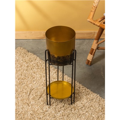 Кашпо на подставке «Хани», 18×18×56 см, железо