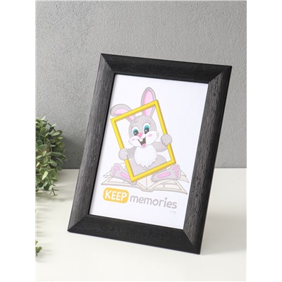 Фоторамка для фото 21×30 см Keep memories Luxe Elegance, с ножкой, пластик, чёрный, (пластиковый экран)