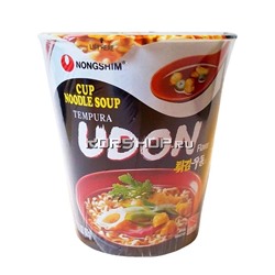 Лапша с темпурой и морепродуктами Твигим Удон Nongshim (в стакане), Корея 62 г