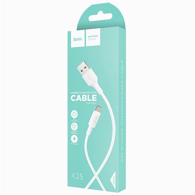 Кабель USB - Type-C Hoco X25 15W 100см 3A  (white)