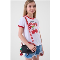 Фуфайка трикотажная для девочек (футболка) PLAYTODAY, 1242977