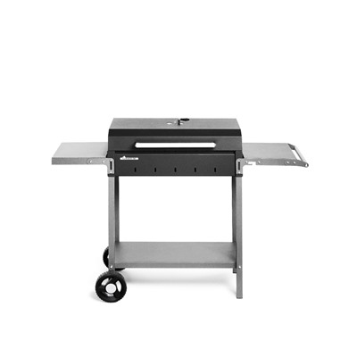 Мангал MAH 203, 128.5×52×90.1 см, 2 мм, колеса, боковые полки, крышка