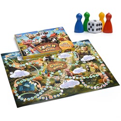 Гонки на ферме. Настольная игра-ходилка.