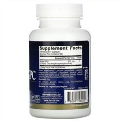 Jarrow Formulas, альфа ГФХ, 300 мг, 60 растительных капсул