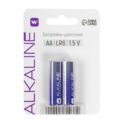 Батарейка алкалиновая Windigo, AA, LR6, блистер, 2 штуки