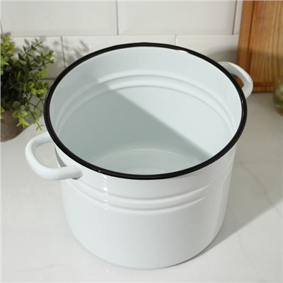 УЦЕНКА Кастрюля цилиндрическая, 9 л, без крышки, светлая МИКС