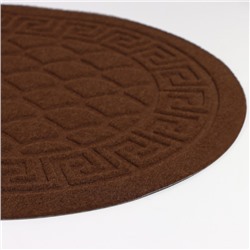 Коврик придверный влаговпитывающий «Чешуйки», 40×60 см, коричневый