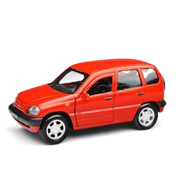 Машина металл Lada Niva 12 см, (двери, багаж, красный)инерц, в коробке