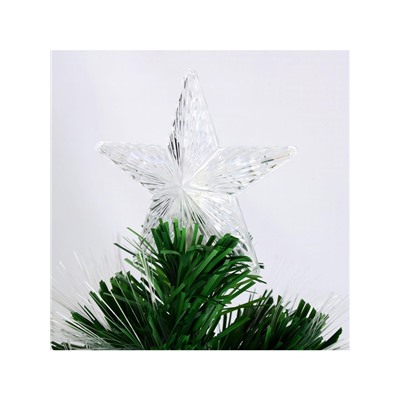 Ёлка светодиодная «Пучок перелив» 120 см, диаметр нижнего яруса 64 см, 125 ПВХ веток, 8 режимов, свечение белое/тёплое белое