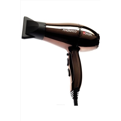Dewal Профессиональный фен для волос / Magnifico 03-007 Brown, коричневый, 2000 Вт KRISTALLER, 1106548
