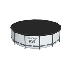 УЦЕНКА Бассейн каркасный, 488×122 см, фильтр-насос, лестница, тент, 5612Z Bestway