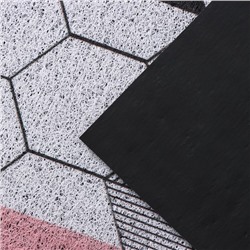 Коврик придверный Доляна «Соты», грязезащитный, вырезной, 80×120 см