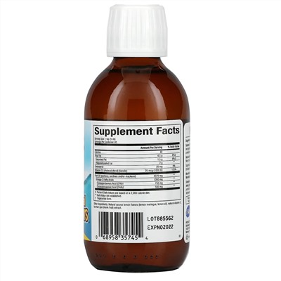 Natural Factors, SeaRich Omega-3 with Vitamin D3, Delicious Lemon Meringue, 6.76 fl oz (200 ml)