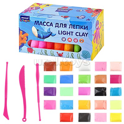 Mасса для лепки, 24цв, стек 3шт.