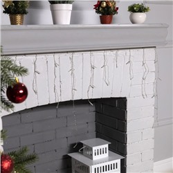 УЦЕНКА Гирлянда «Бахрома» 3×0.5 м, IP20, прозрачная нить, 80 LED, свечение фиолетовое, 8 режимов, 220 В