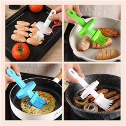 Емкость с силиконовой кисточкой, с крышкой, прозрачная, пластик, цвета в ассортименте