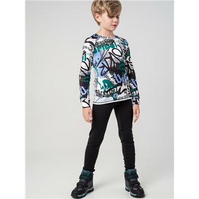 Термокомплект трикот. для мальчиков: фуфайка (футболка) с длин. рук, брюки