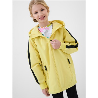 Куртка текстильная с полиуретановым покрытием для девочек (ветровка)