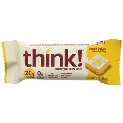 Think !, Высокопротеиновые батончики, лимонное лакомство, 10 батончиков по 60 г (2,1 унции)