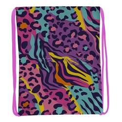 Мешок для обуви "Animal" 1 отделение, 350х430мм, полиэстер, 210 ден, петля для подвеса, карман с молнией на оборотной стороне