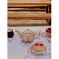 Заварочный чайник Доляна «Винтаж», 1.1 л, керамика, бежевый