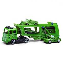 Автовоз, с военным автотранспортом, под колпаком