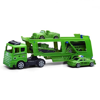 Автовоз, с военным автотранспортом, под колпаком